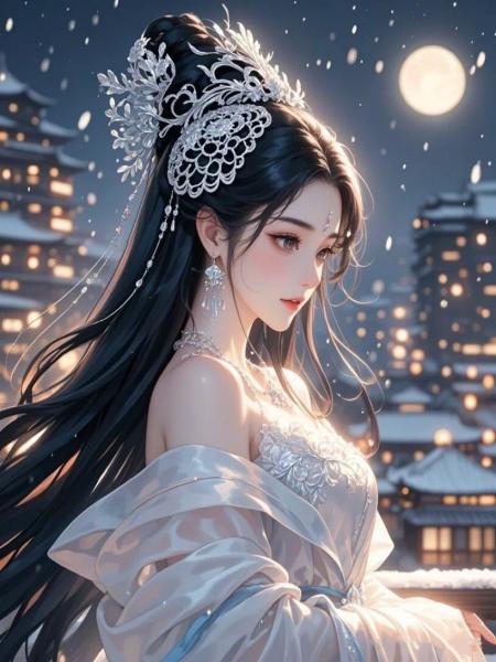 山衔初月照君还